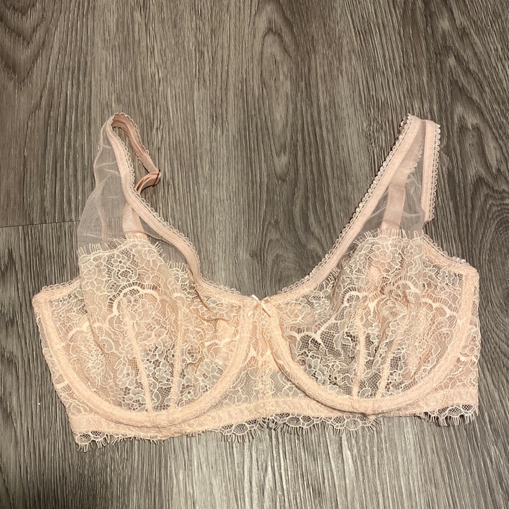 Victoria’s Secret dream angels pink lace bra - 34ddd NWT